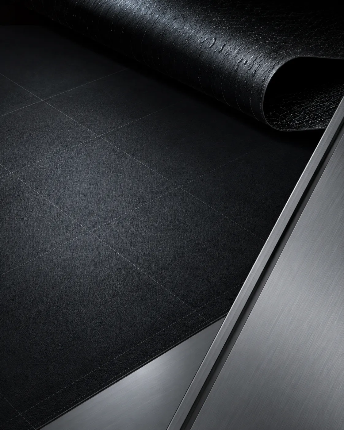 Texture de membrane d’étanchéité, détail de surface technique